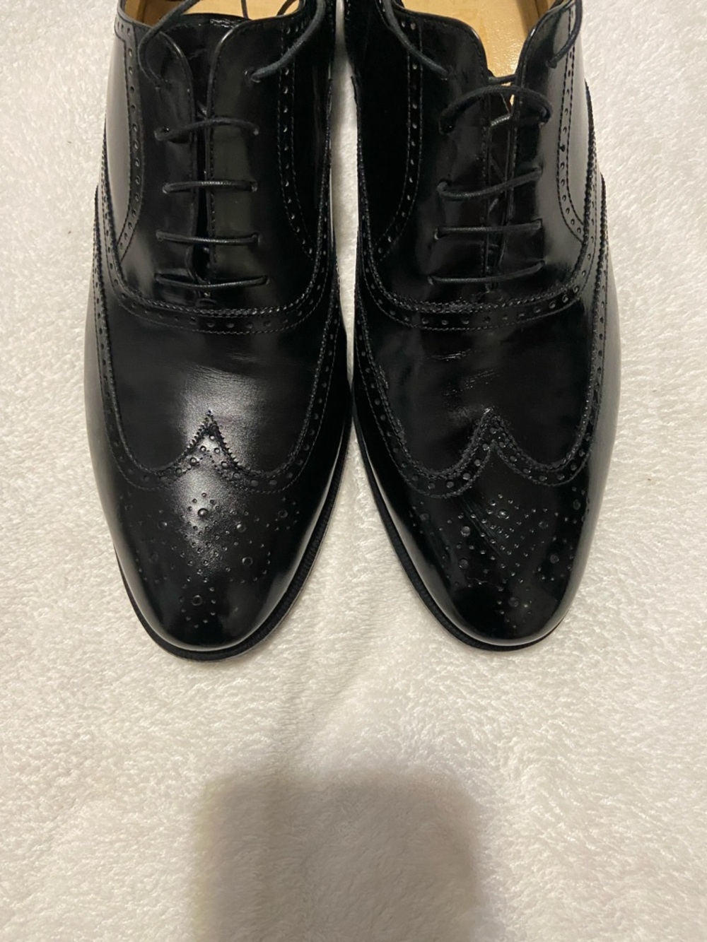 Salvatore Ferragamo Black leather Brogue Oxfords - Picture 2 of 10